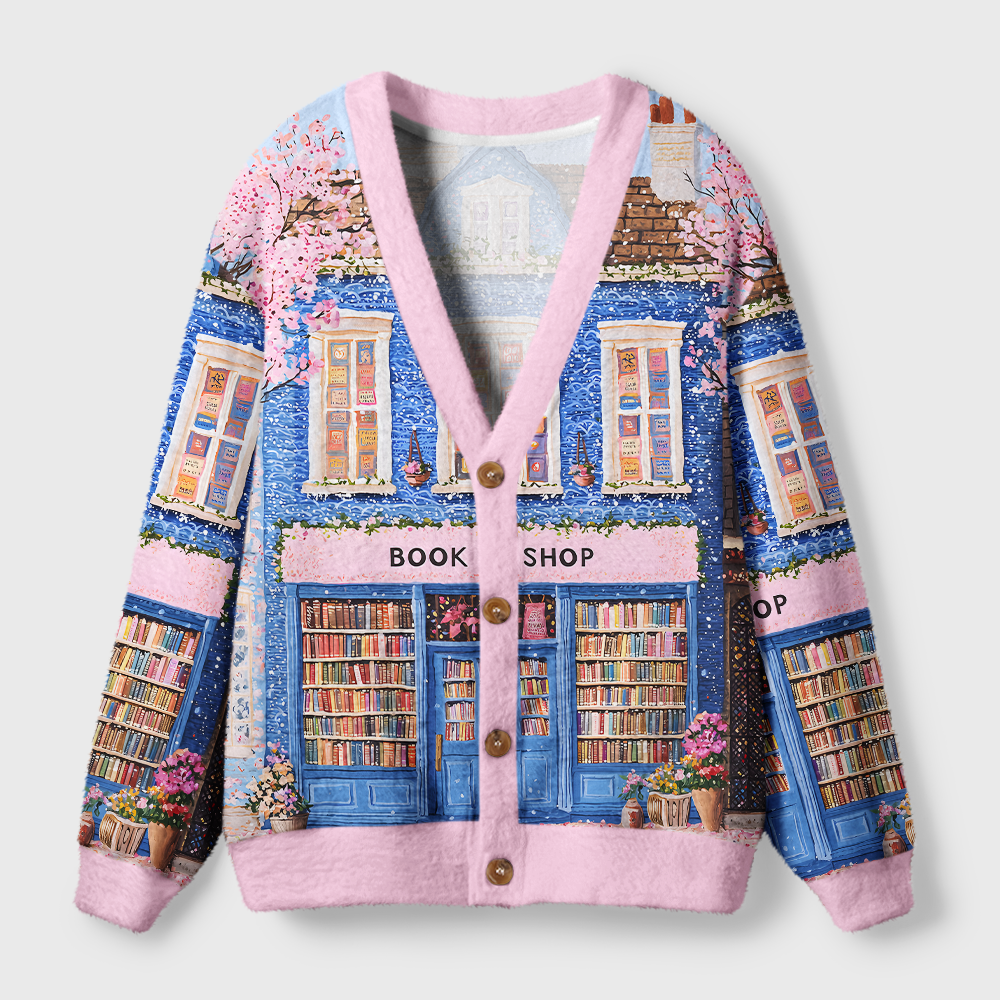 Pagewings Bookstore Light Knit Unisex Cardigan Sweaters