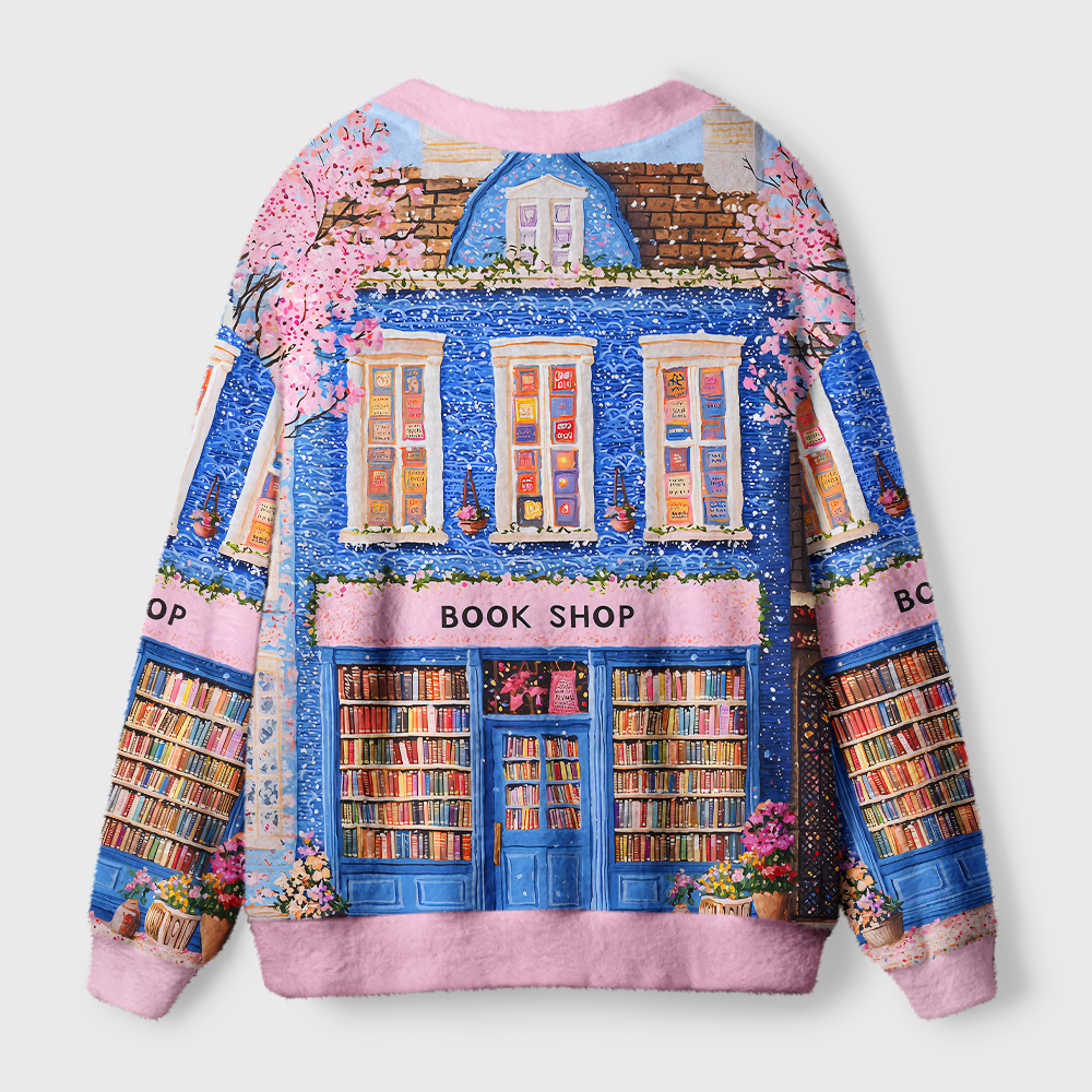 Pagewings Bookstore Light Knit Unisex Cardigan Sweaters