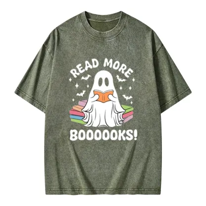 Pagewings Read More Booooks Unisex Washed T-shirt