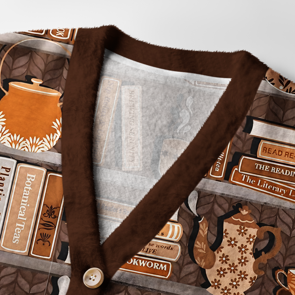 Pagewings Bookworm Light Knit Unisex Cardigan Sweaters