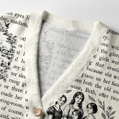 Pagewings Literary Light Knit Unisex Cardigan Sweaters