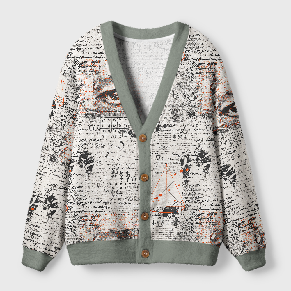 Pagewings Tea Time Light Knit Unisex Cardigan Sweaters