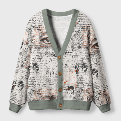 Pagewings Tea Time Light Knit Unisex Cardigan Sweaters