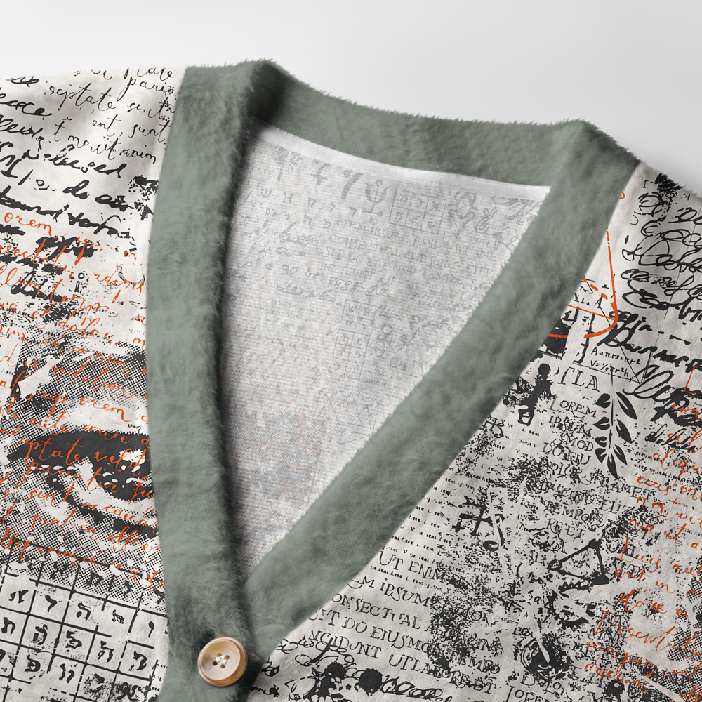Pagewings Tea Time Light Knit Unisex Cardigan Sweaters