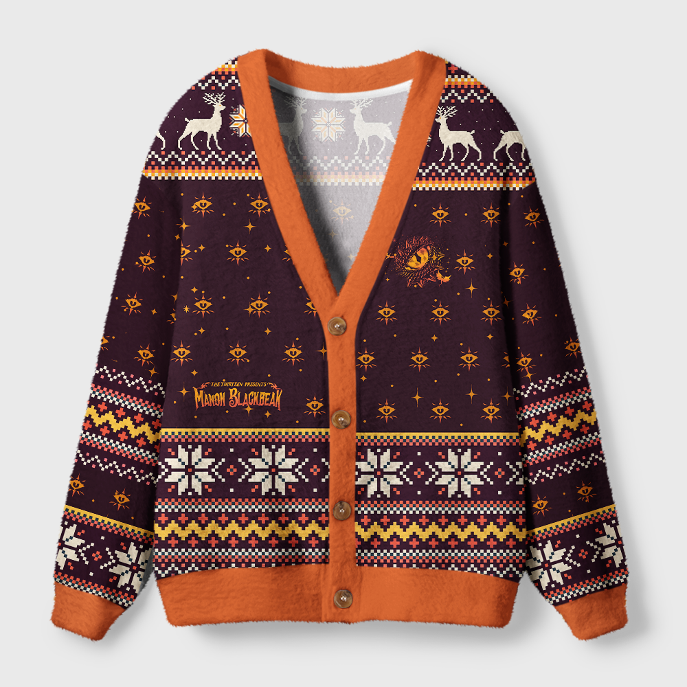 Pagewings Manon Blackbeak Light Knit Unisex Cardigan Sweaters