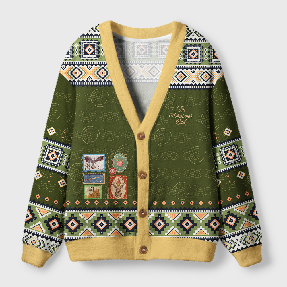 Pagewings To Whatever End Light Knit Unisex Cardigan Sweaters