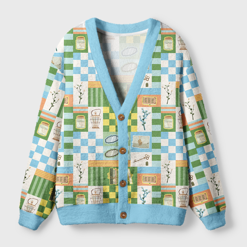 Pagewings Cozy Reading Light Knit Unisex Cardigan Sweaters