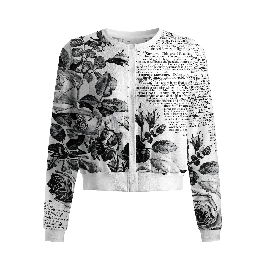 Pagewings Book Lover Crew Neck Cardigan Sweaters