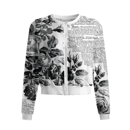 Pagewings Book Lover Crew Neck Cardigan Sweaters