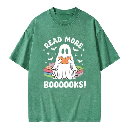Pagewings Read More Booooks Unisex Washed T-shirt