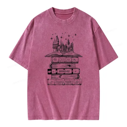 Pagewings Potions Herbology Magical Theory Unisex Washed T-shirt