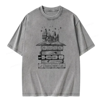 Pagewings Potions Herbology Magical Theory Unisex Washed T-shirt