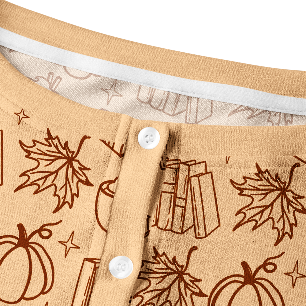 Pagewings Bookish Vibe Crew Neck Cardigan Sweaters