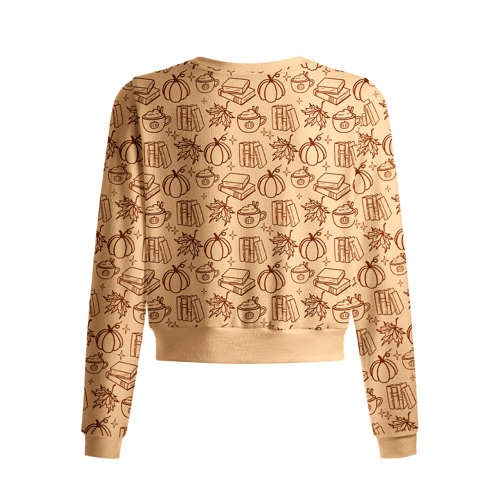 Pagewings Bookish Vibe Crew Neck Cardigan Sweaters