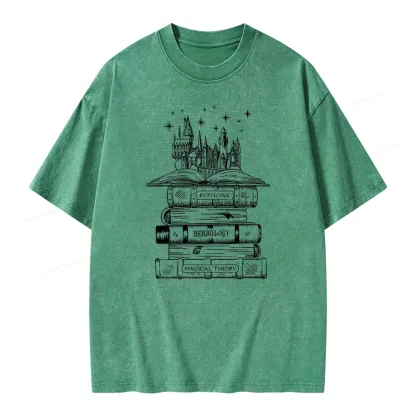 Pagewings Potions Herbology Magical Theory Unisex Washed T-shirt
