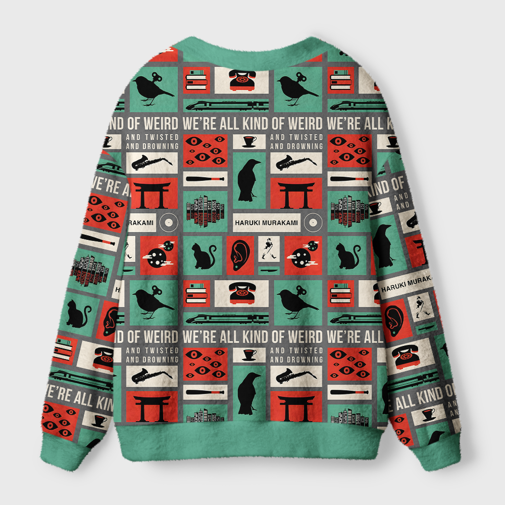 Pagewings Weird TalesLight Knit Unisex Cardigan Sweaters