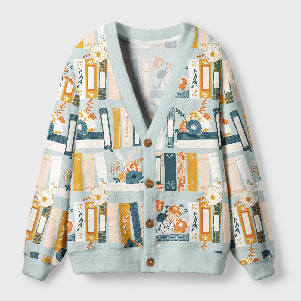 Pagewings Bookish Vibe Light Knit Unisex Cardigan Sweaters
