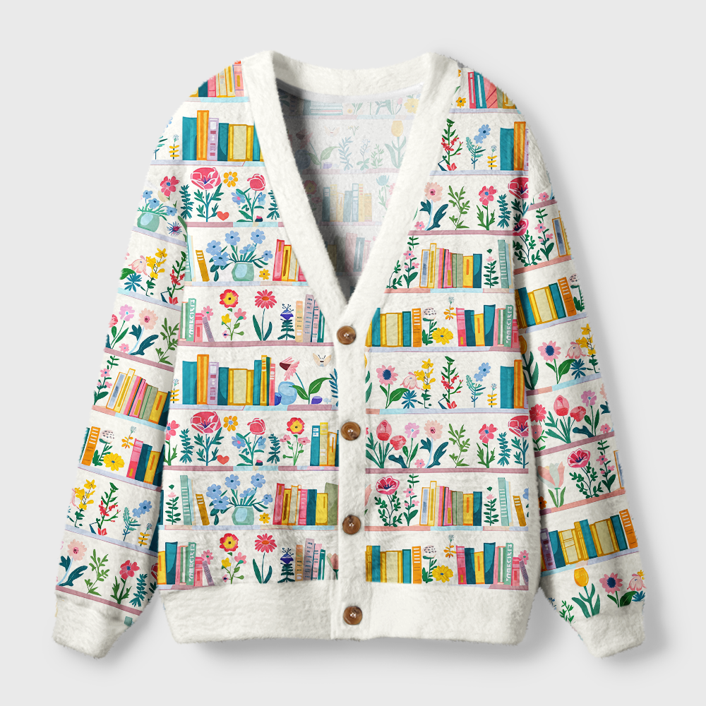 Pagewings Bookish Vibe Light Knit Unisex Cardigan Sweaters