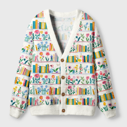 Pagewings Bookish Vibe Light Knit Unisex Cardigan Sweaters
