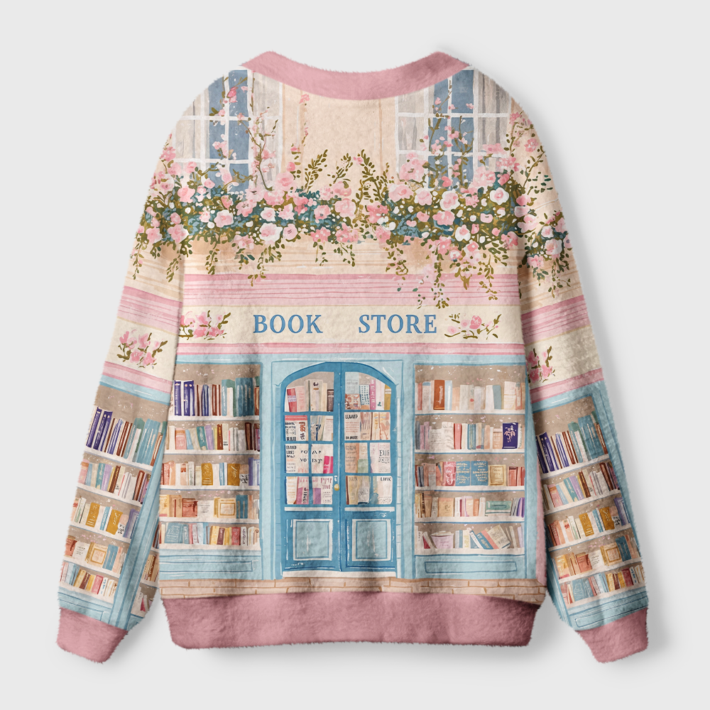 Pagewings Bookstore Light Knit Unisex Cardigan Sweaters