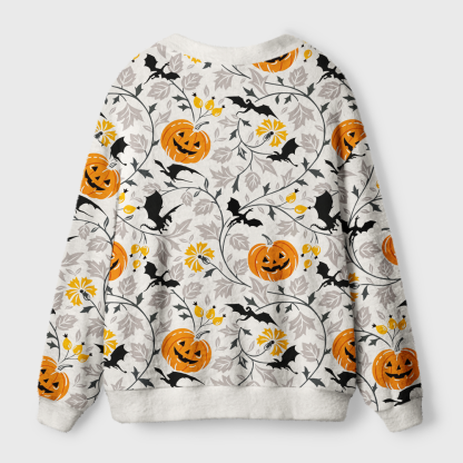 Pagewings Halloween Dragon Light Knit Unisex Cardigan Sweaters