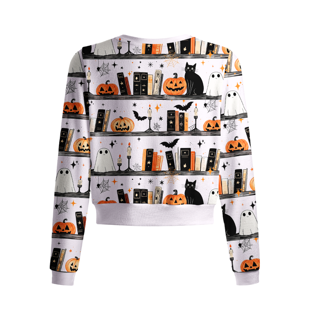 Pagewings Bookish Vibe Crew Neck Cardigan Sweaters