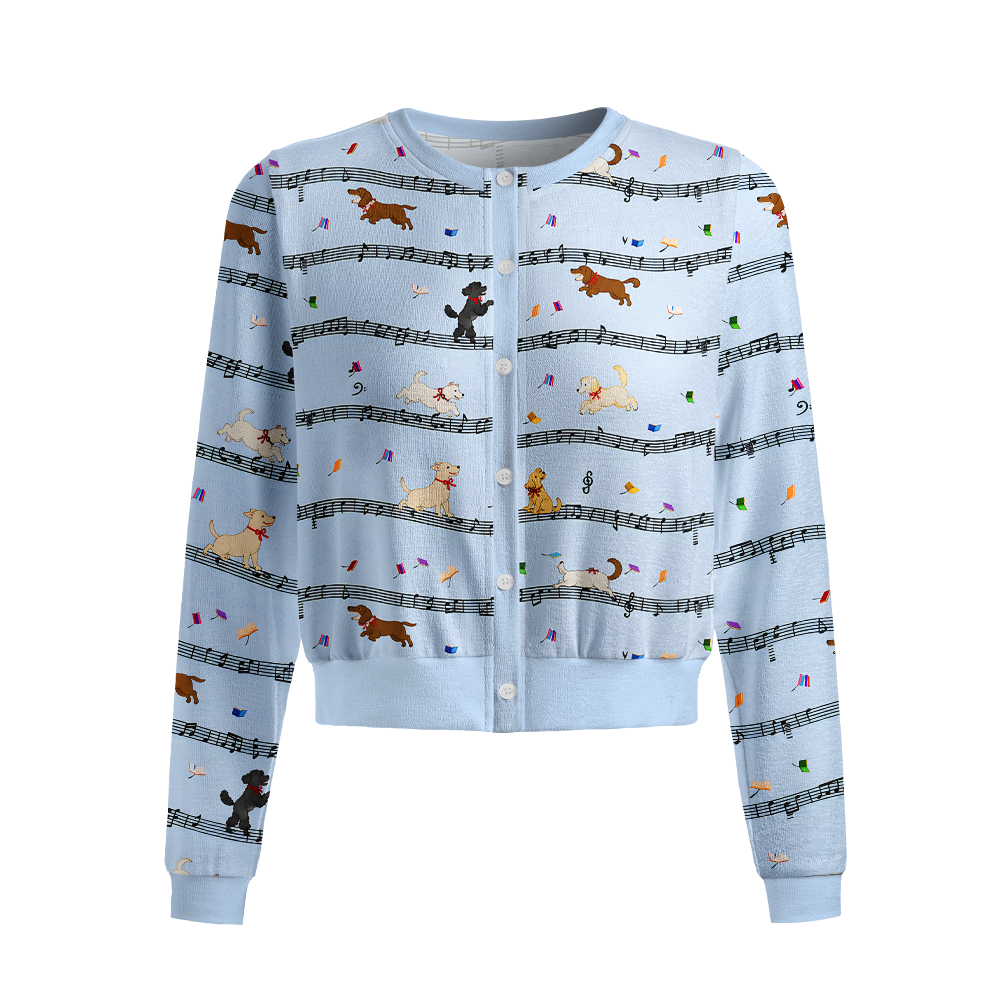 Pagewings Book Lover Crew Neck Cardigan Sweaters