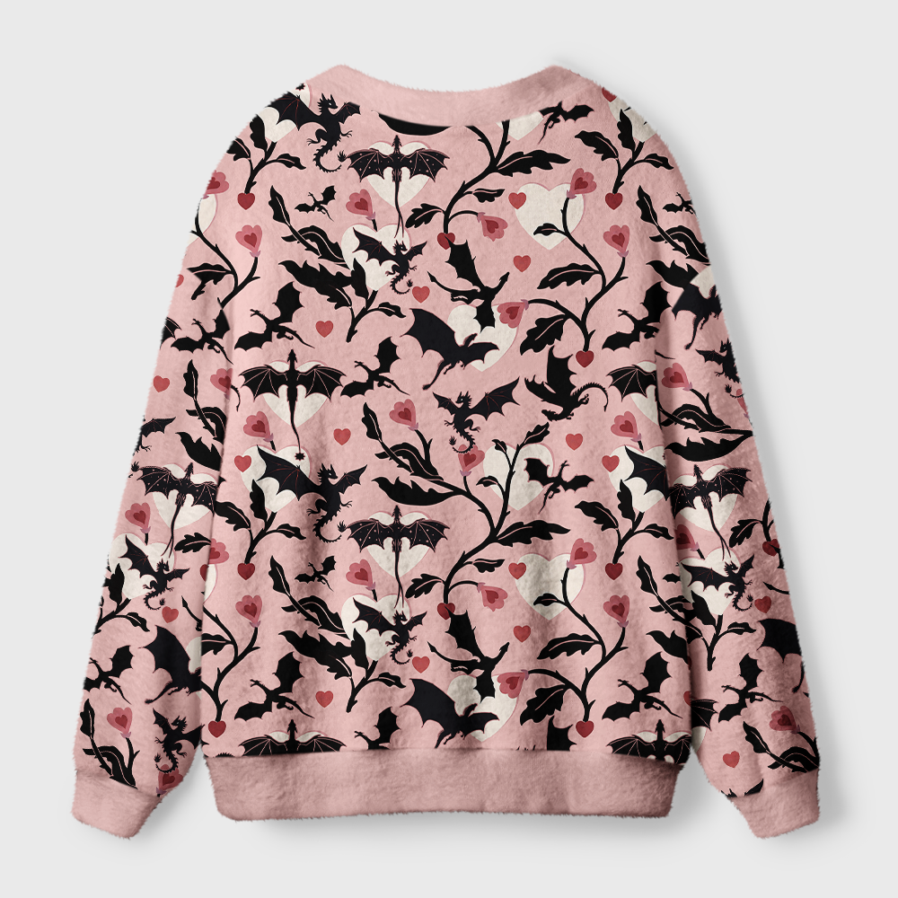 Pagewings Book Dragon Light Knit Unisex Cardigan Sweaters