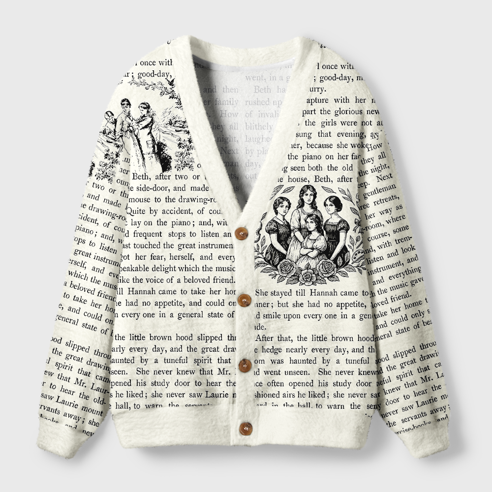Pagewings Literary Light Knit Unisex Cardigan Sweaters