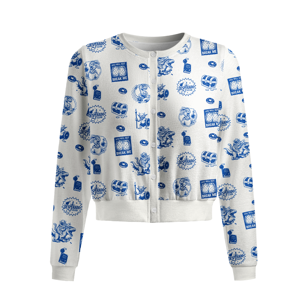 Pagewings Sci Fi Book Lover Crew Neck Cardigan Sweaters
