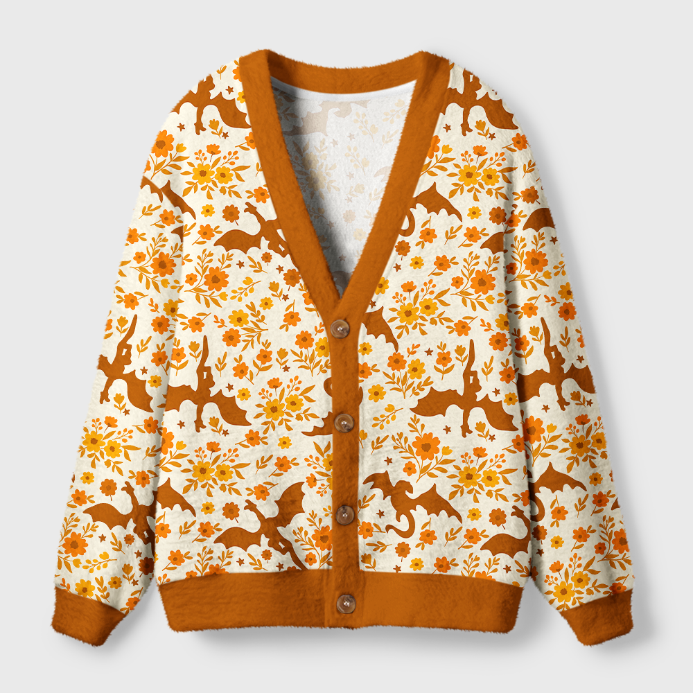 Pagewings Halloween Bookish Light Knit Unisex Cardigan Sweaters