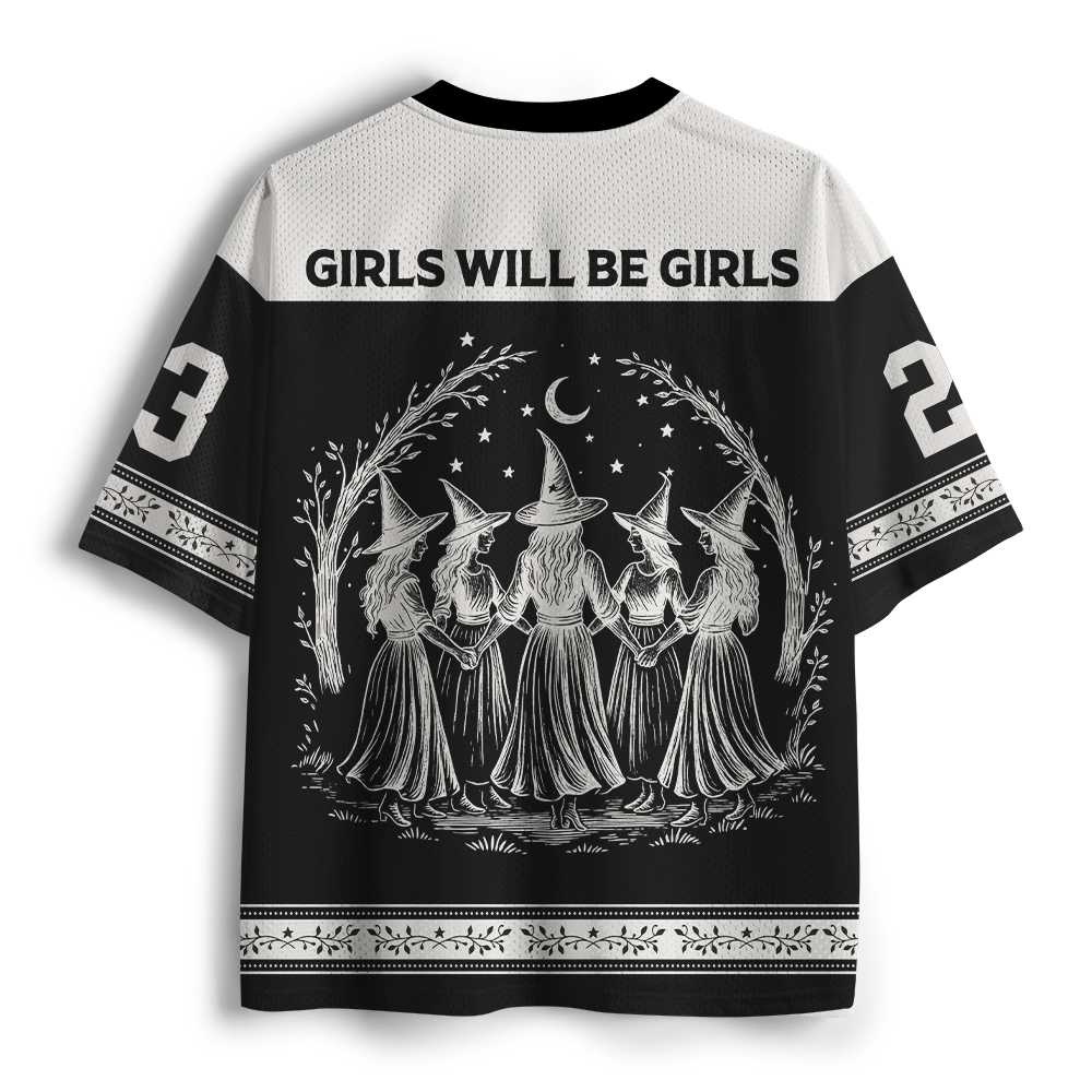 Pagewings Girls Will Be Girls Unisex Mesh Jersey