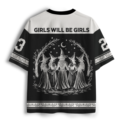 Pagewings Girls Will Be Girls Unisex Mesh Jersey