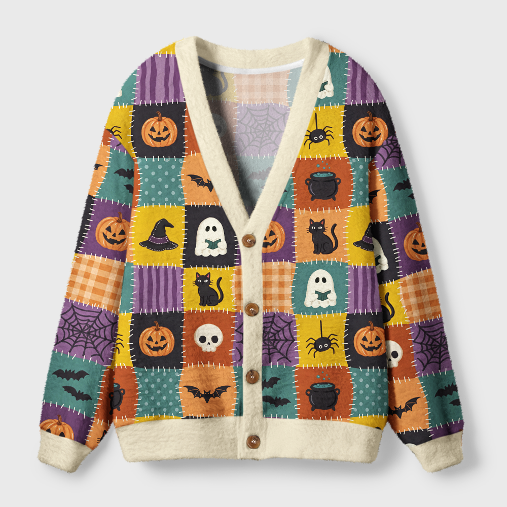 Pagewings Ghosts Love Reading Light Knit Unisex Cardigan Sweaters