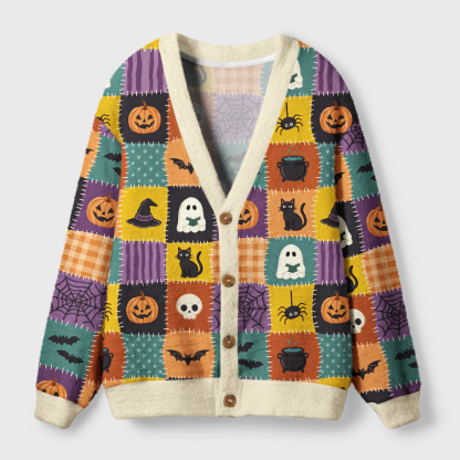 Pagewings Ghosts Love Reading Light Knit Unisex Cardigan Sweaters