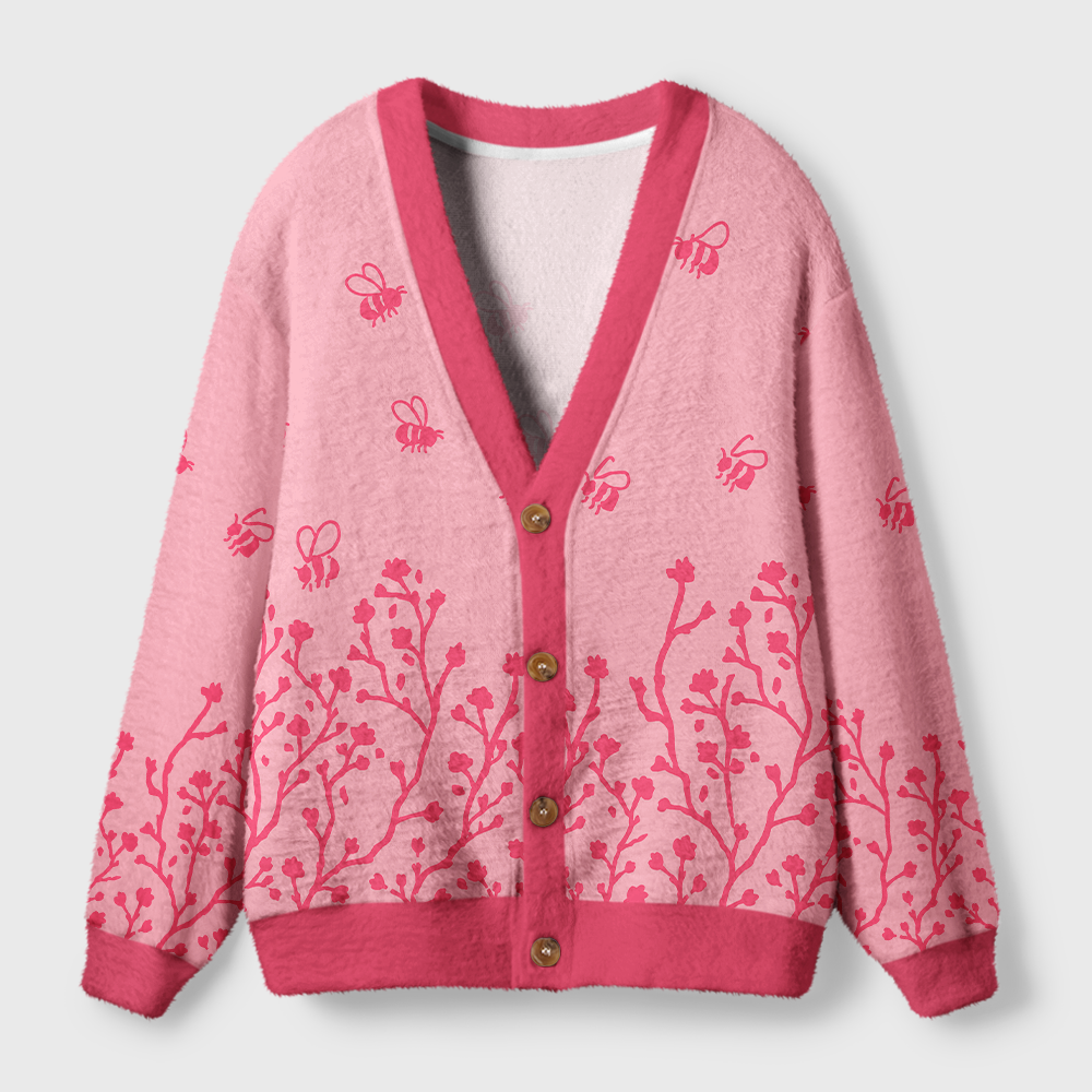 Pagewings Cat Book Lover Light Knit Unisex Cardigan Sweaters