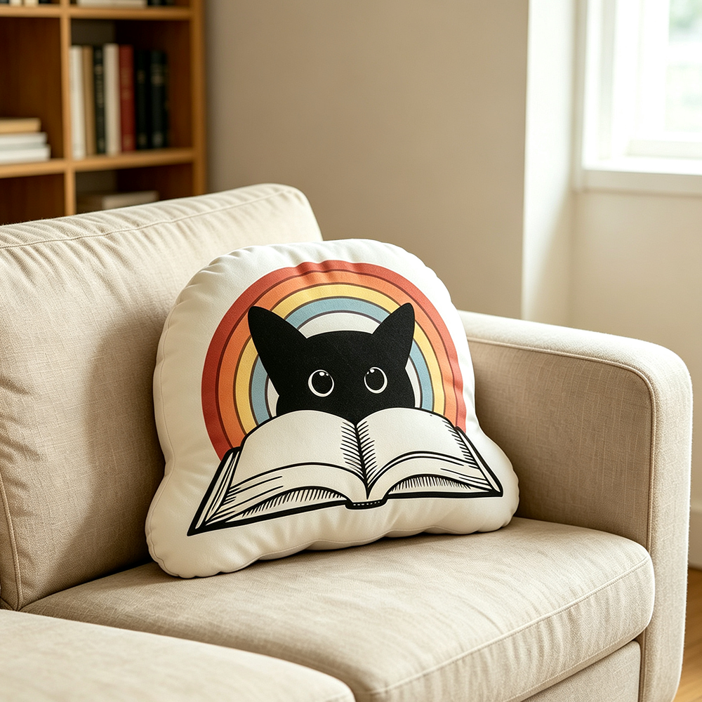 Pagewings Take A Look Its In A Book Shaped Throw Pillow