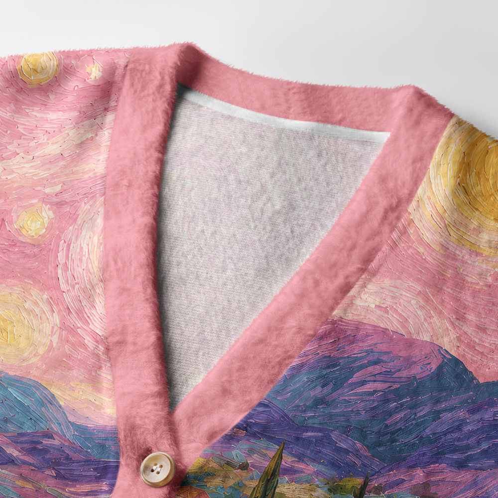 Pagewings Cat Book Lover Light Knit Unisex Cardigan Sweaters