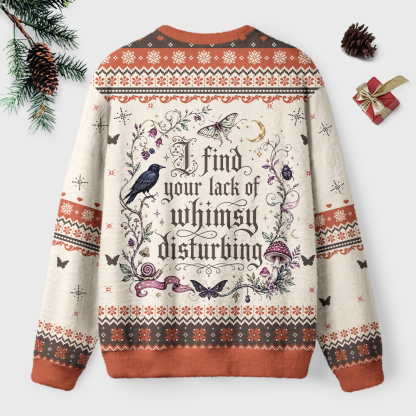 Pagewings Lack of Whimsy Unisex Ugly Light Knit Sweatshirt