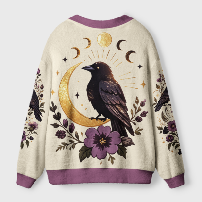 Pagewings Raven Light Knit Unisex Cardigan Sweaters