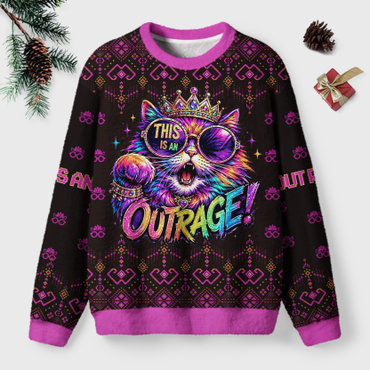 Pagewings Sci Fi Book Lover Unisex Ugly Light Knit Sweatshirt