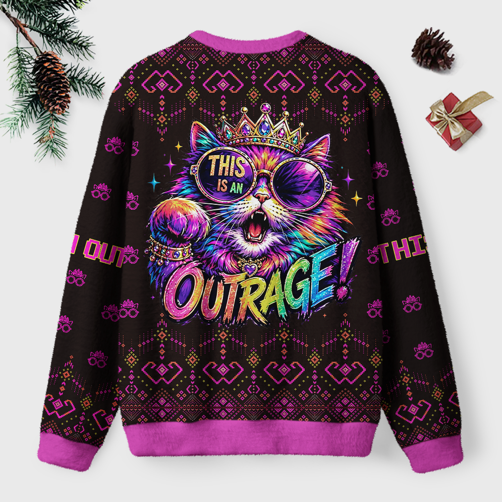 Pagewings Sci Fi Book Lover Unisex Ugly Light Knit Sweatshirt