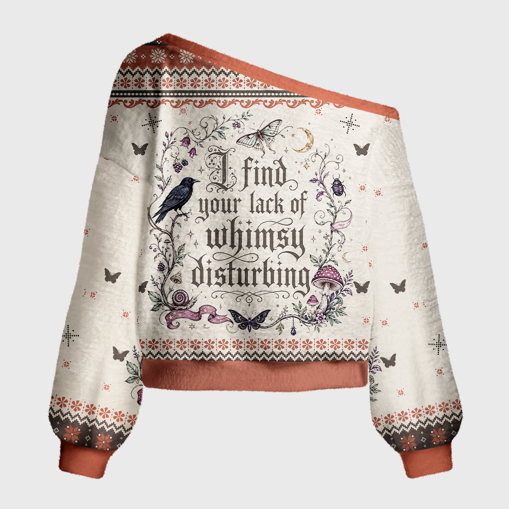 Pagewings The Matriarchy Would Never Off Shoulder Ugly Knit Sweater