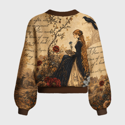 Pagewings Literary Women Women's Cardigan Sweater