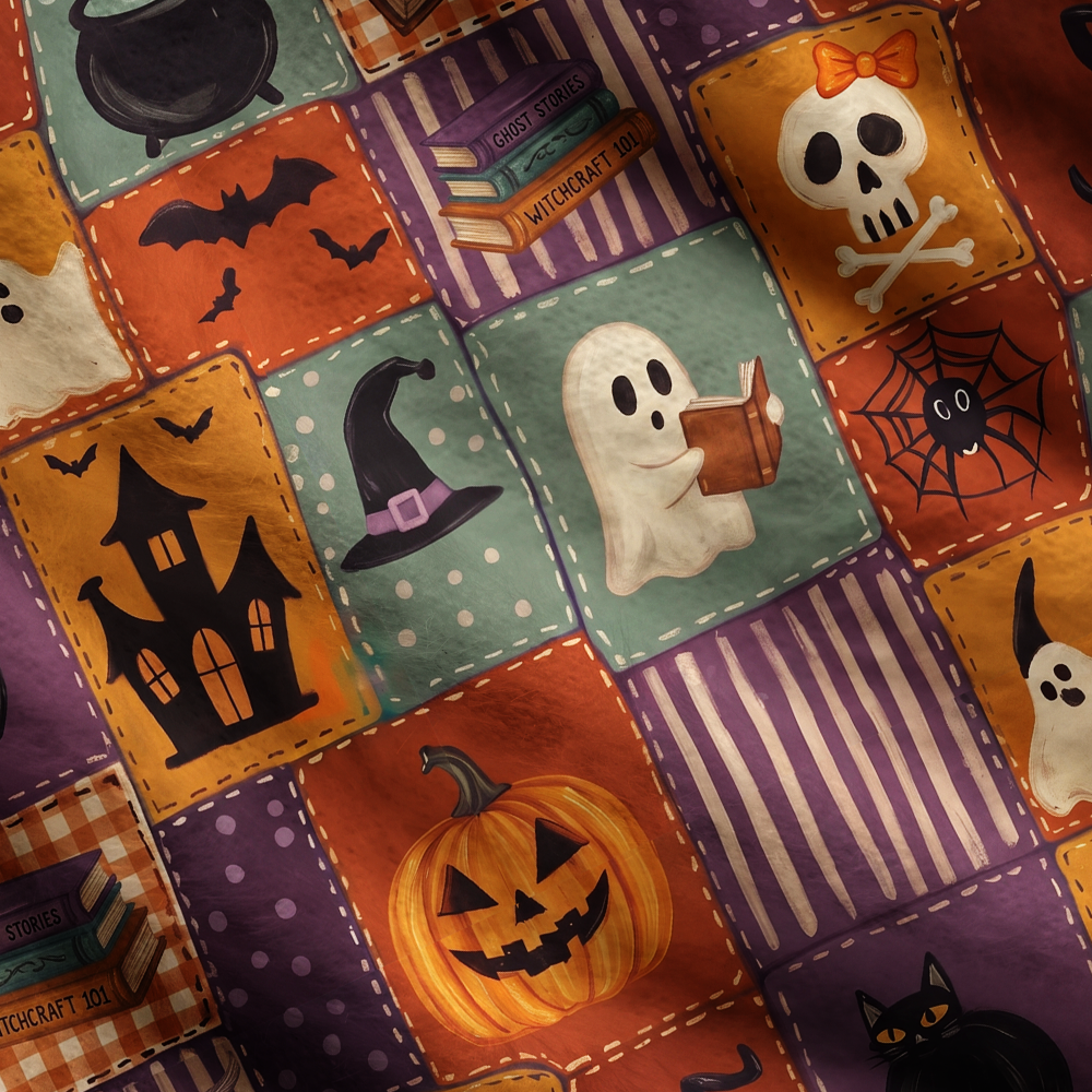 Pagewings Halloween Bookish Women's Cardigan Sweater