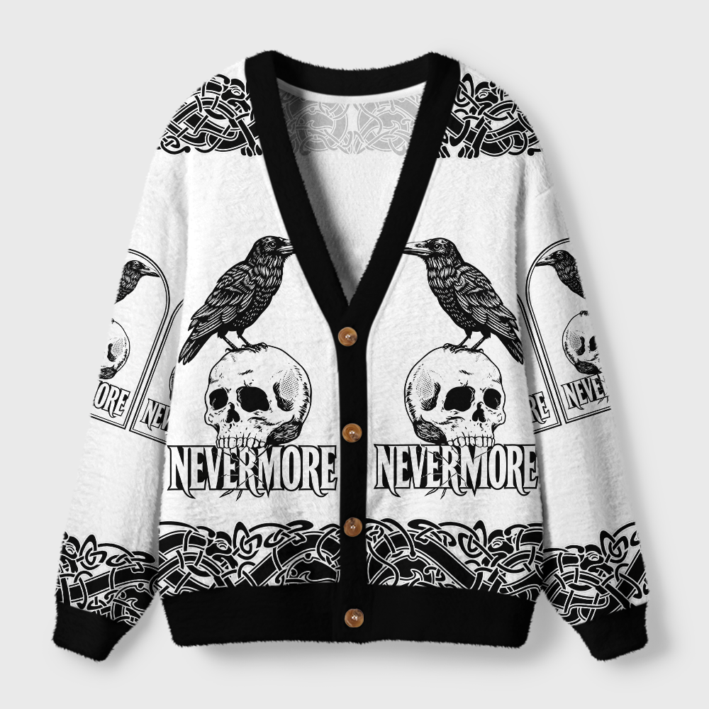 Pagewings Nevermore Light Knit Unisex Cardigan Sweaters