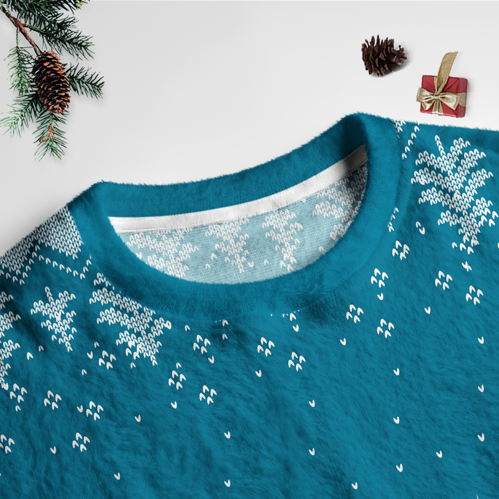 Pagewings It’s Too Nonfictiony Outside Unisex Ugly Light Knit Sweatshirt