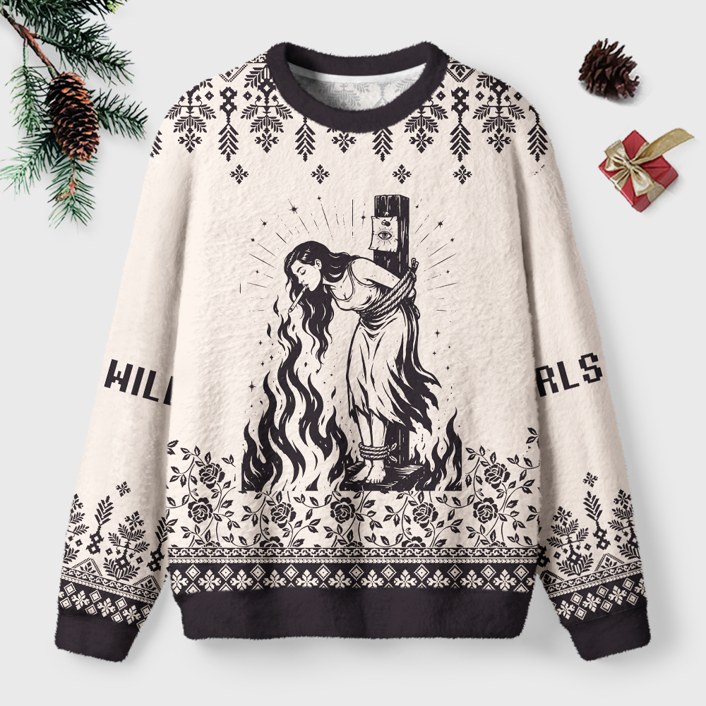 Pagewings Girls Will Be Girls Unisex Ugly Light Knit Sweatshirt