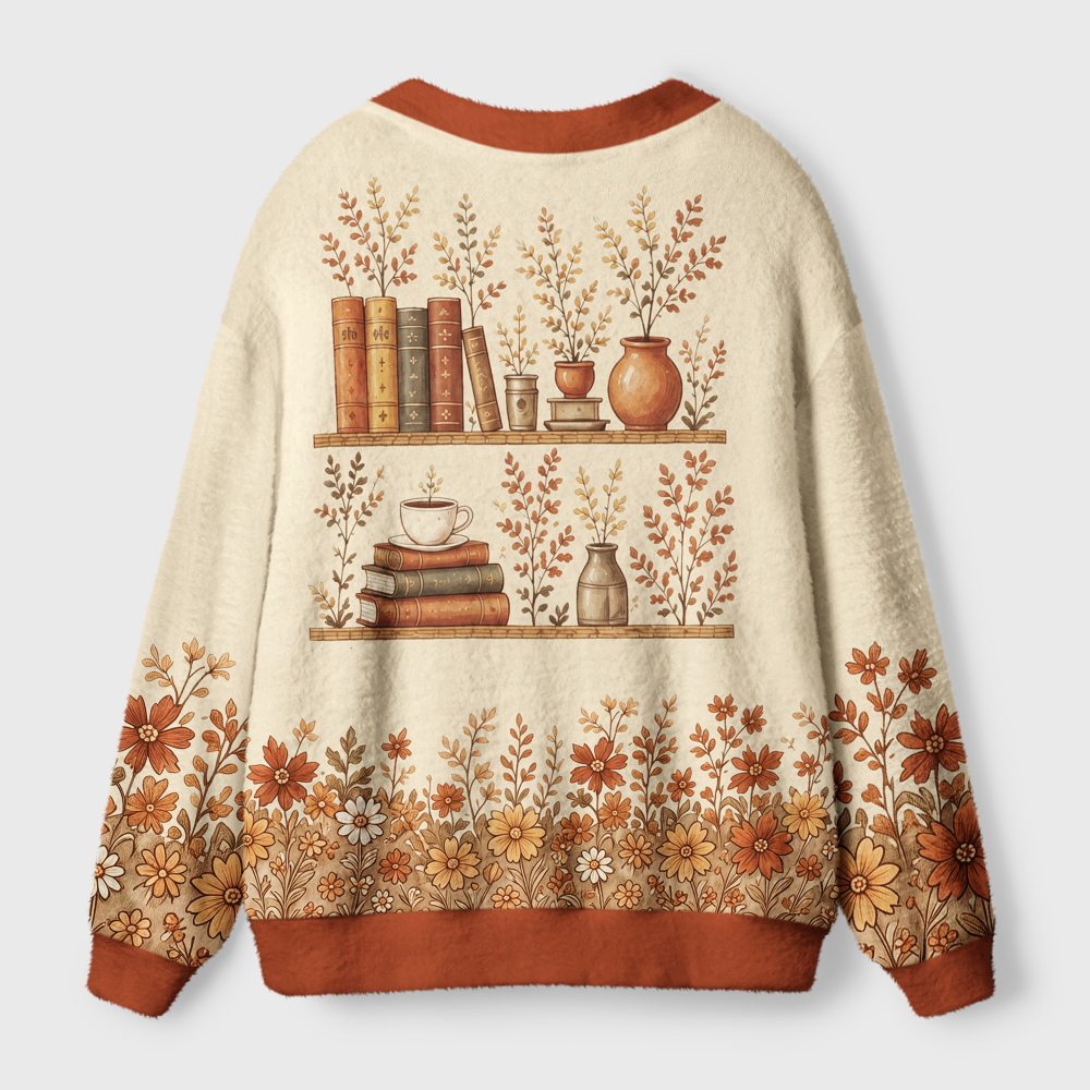 Pagewings Bookish Vibe Light Knit Unisex Cardigan Sweaters