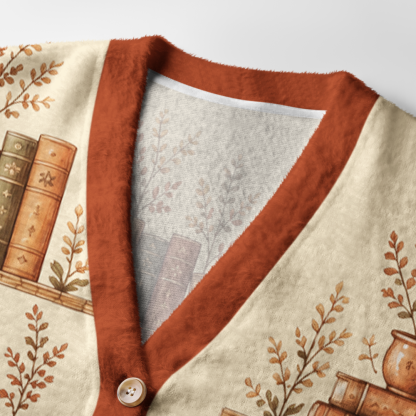 Pagewings Bookish Vibe Light Knit Unisex Cardigan Sweaters